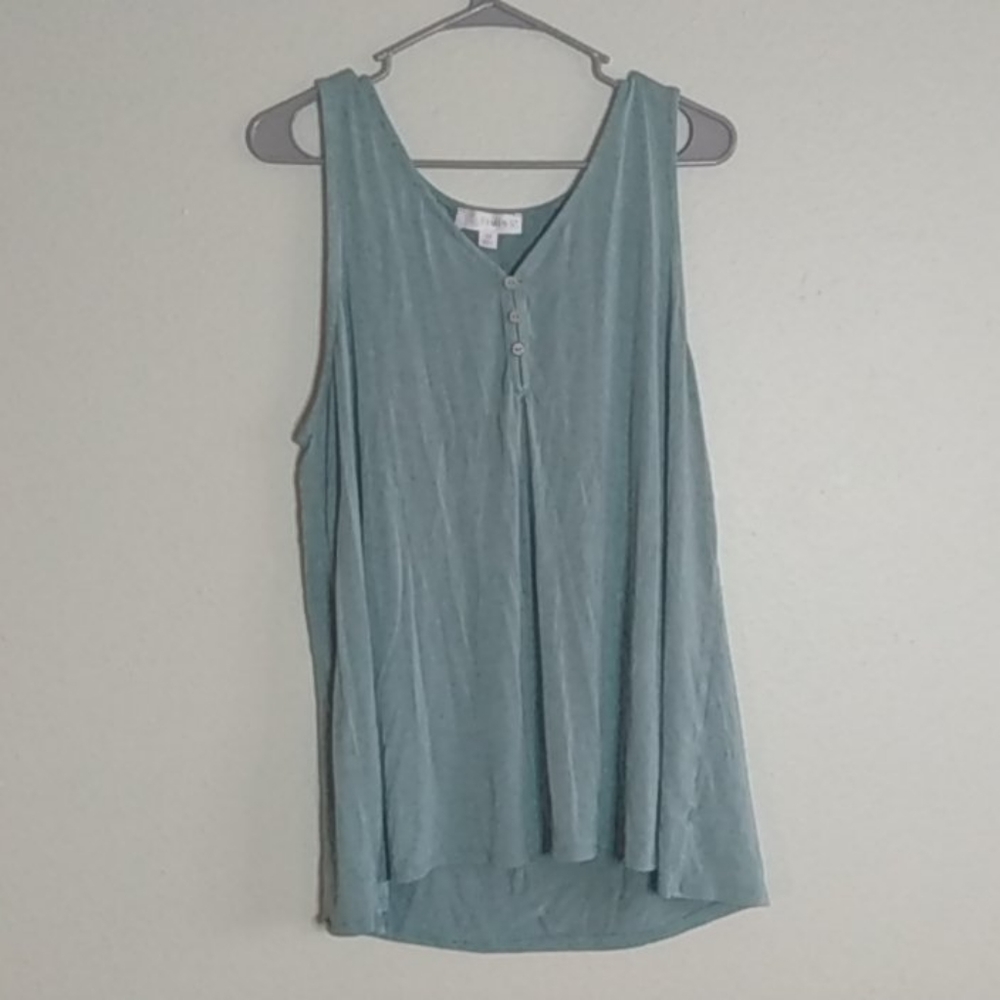 Buttoned up tank top